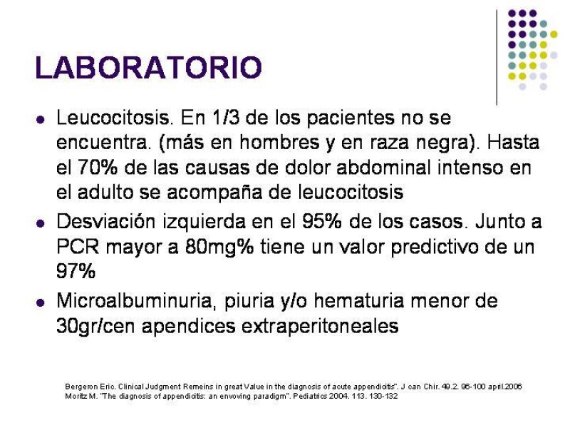 Diapositiva 11 de Imagenología y Apendicitis