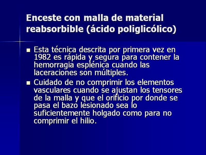 Diapositiva 24 de Trauma Esplenico