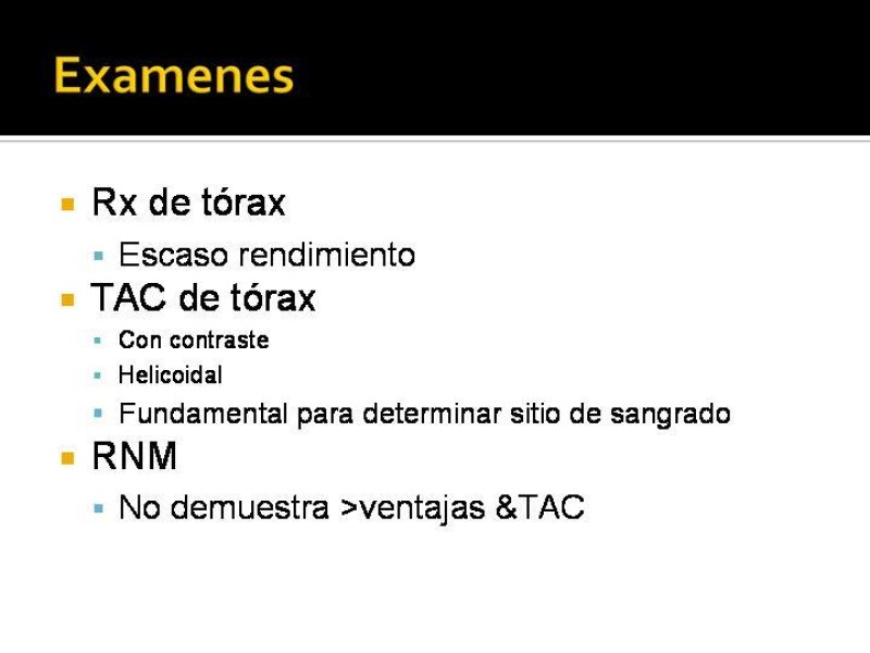 Diapositiva 4 de Hemoptisis Masiva