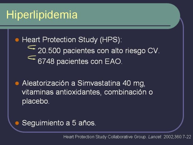 Diapositiva 6 de Tratamiento Médico de la EAO
