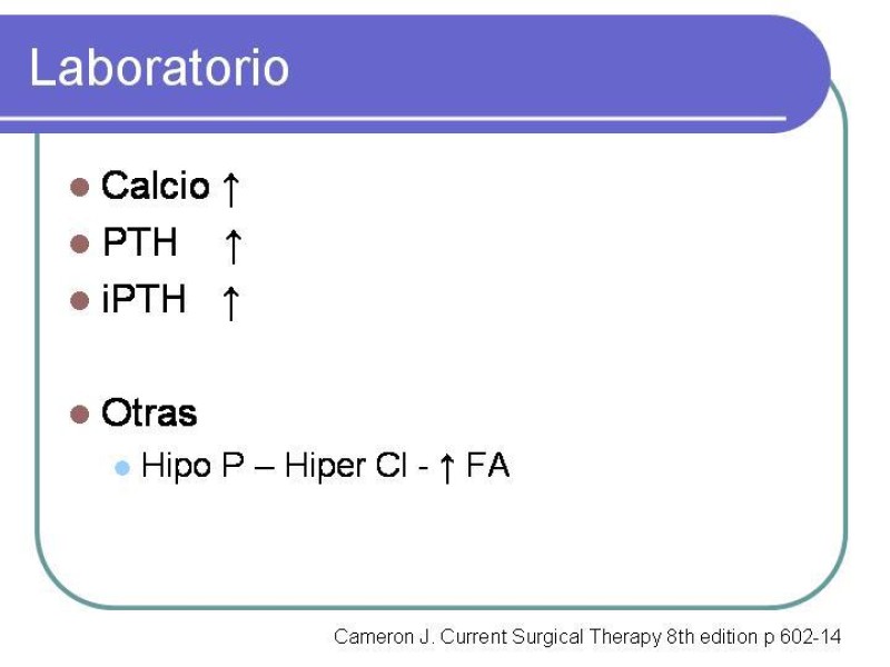 Diapositiva 6 de Hiperparatiroidismo Primario