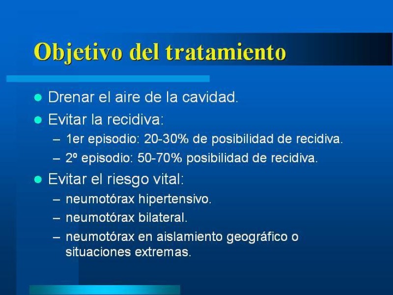 Diapositiva 12 de Neumotórax Espontáneo Primario