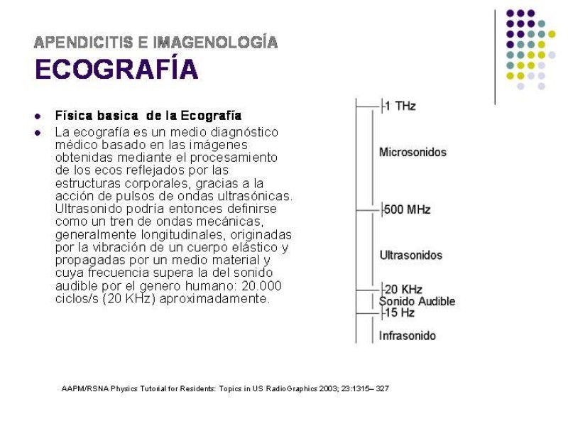 Diapositiva 17 de Imagenología y Apendicitis