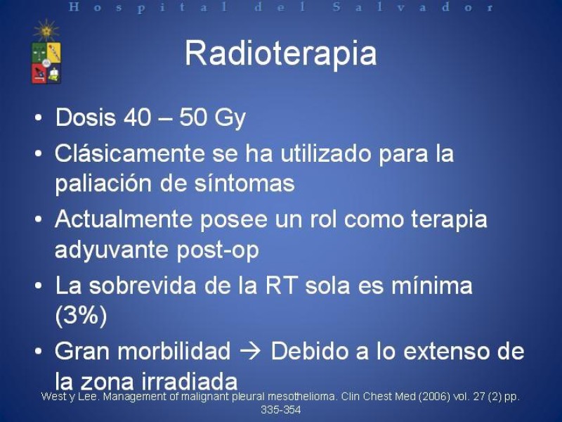 Diapositiva 14 de Mesotelioma Pleural