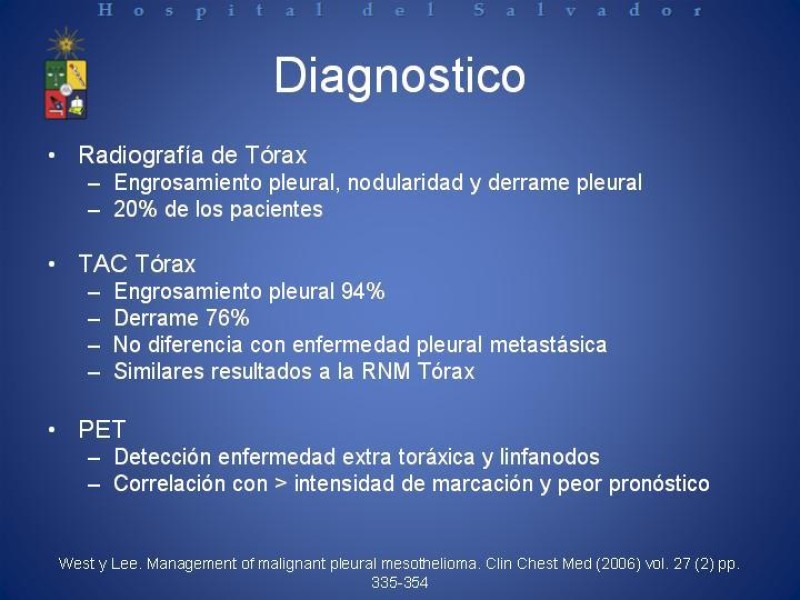 Diapositiva 10 de Mesotelioma Pleural