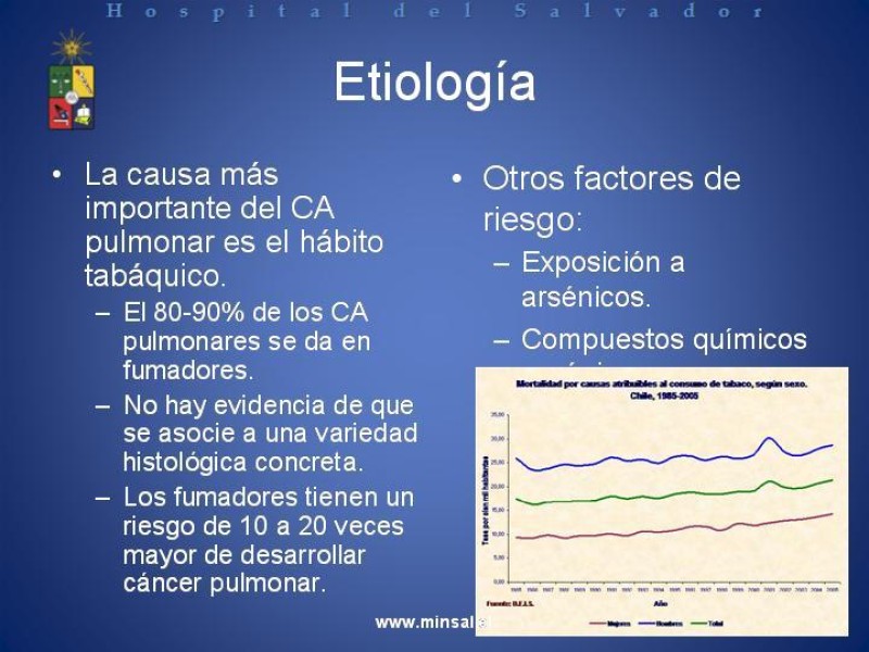 Diapositiva 9 de Cáncer de Pulmón: Diagnóstico y Estadio