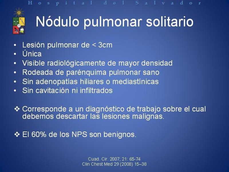 Diapositiva 13 de Cáncer de Pulmón: Diagnóstico y Estadio