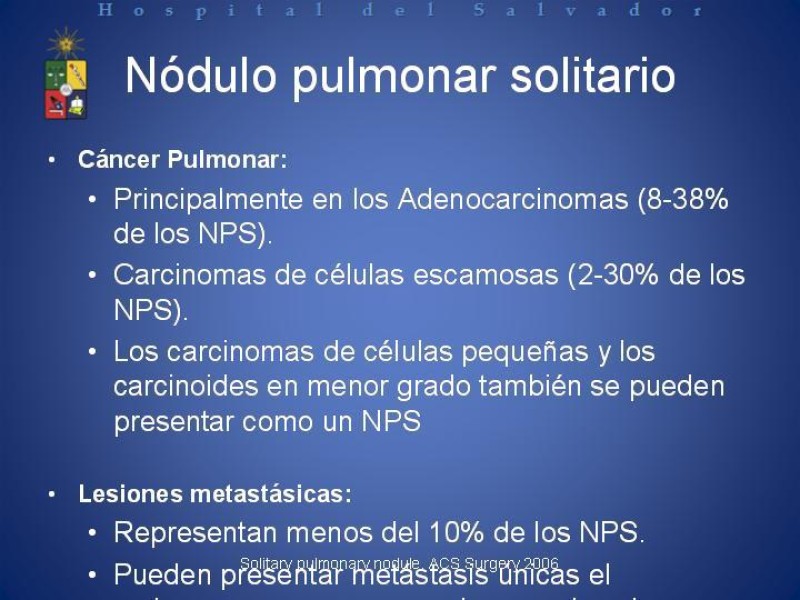 Diapositiva 14 de Cáncer de Pulmón: Diagnóstico y Estadio