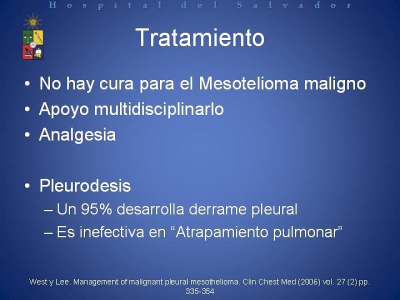 Diapositiva 13 de Mesotelioma Pleural
