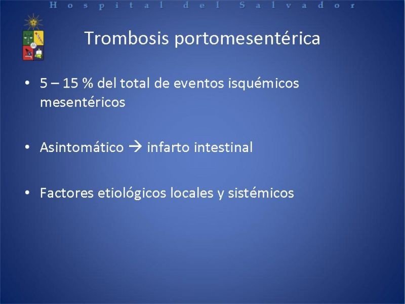 Diapositiva 6 de Complicaciones cirugía bariátrica: Plicatura gástrica ytrombosis portomesentérica 