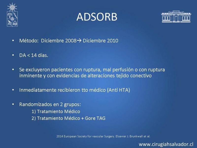 Diapositiva 24 de Manejo Endovascular vs Médico en disección aórtica Tipo B