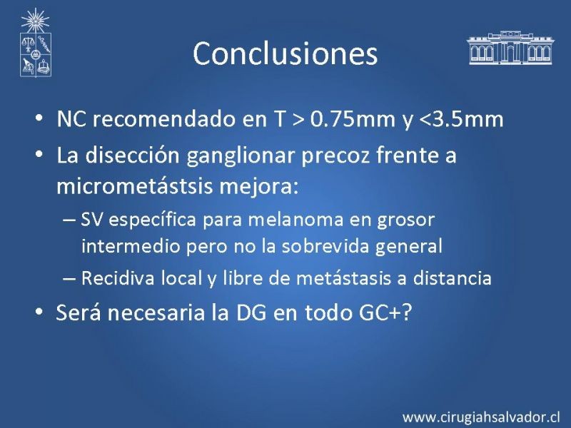 Diapositiva 12 de Melanoma: ganglio centinela con micrometástasis