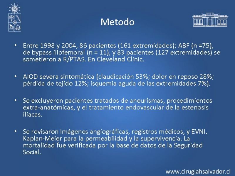 Diapositiva 20 de Manejo abierto vs endovascular en enf. Femoro poplítea