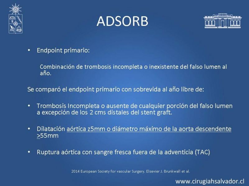 Diapositiva 26 de Manejo Endovascular vs Médico en disección aórtica Tipo B