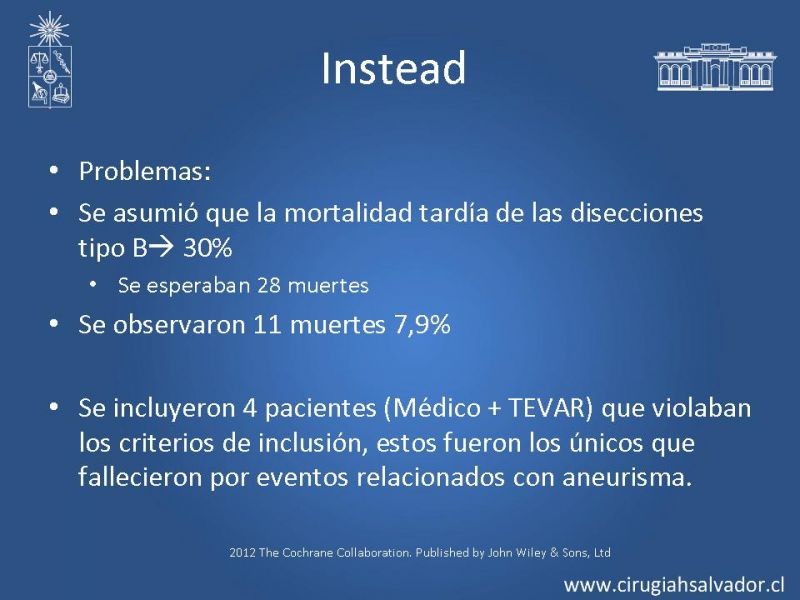 Diapositiva 52 de Manejo Endovascular vs Médico en disección aórtica Tipo B