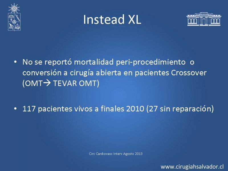 Diapositiva 66 de Manejo Endovascular vs Médico en disección aórtica Tipo B