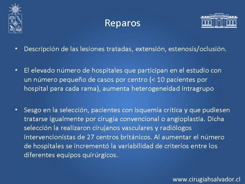 Diapositiva 17 de Manejo abierto vs endovascular en enf. Femoro poplítea