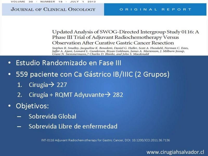 Diapositiva 10 de ¿Adyuvancia en Cáncer Gástrico?