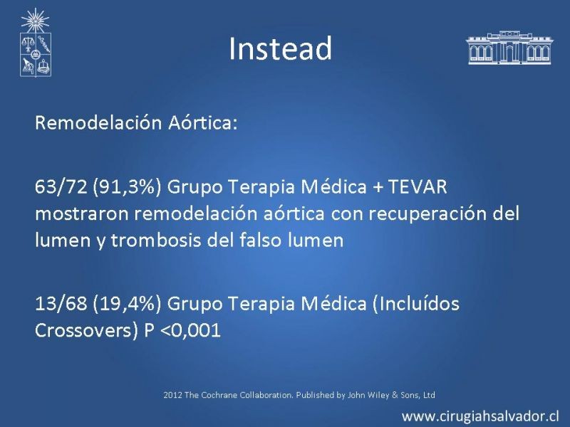 Diapositiva 59 de Manejo Endovascular vs Médico en disección aórtica Tipo B