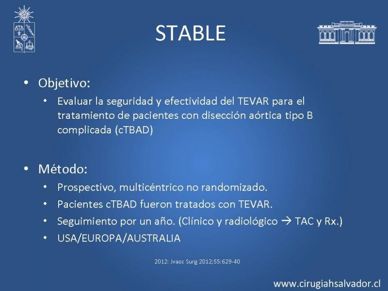 Diapositiva 40 de Manejo Endovascular vs Médico en disección aórtica Tipo B