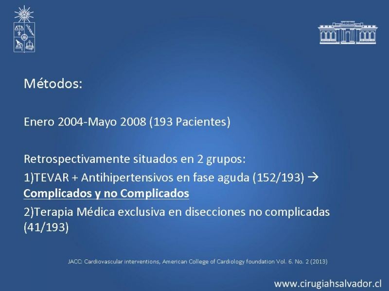 Diapositiva 36 de Manejo Endovascular vs Médico en disección aórtica Tipo B