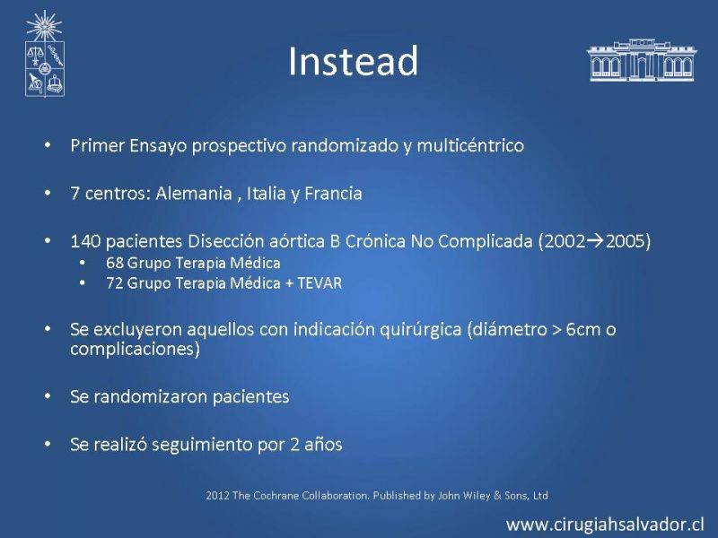 Diapositiva 51 de Manejo Endovascular vs Médico en disección aórtica Tipo B