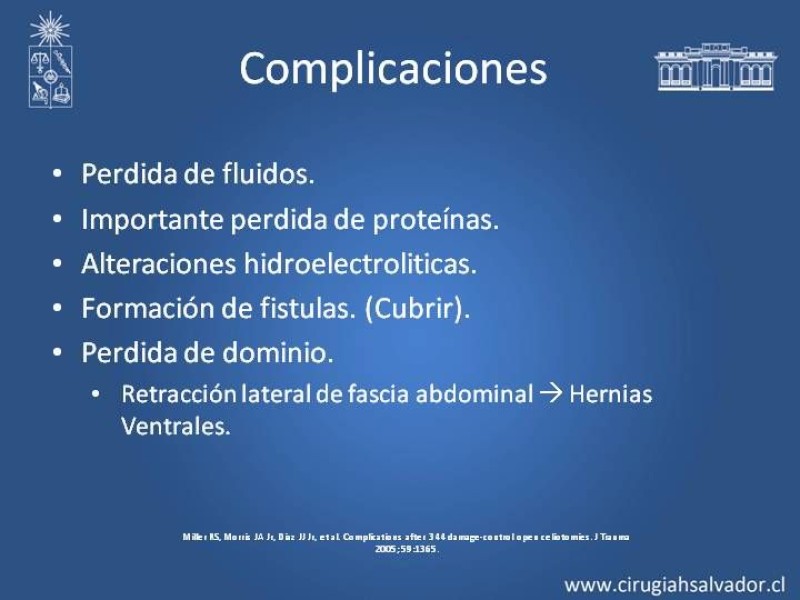 Diapositiva 8 de Open Abdomen (Laparostomía Contenida)