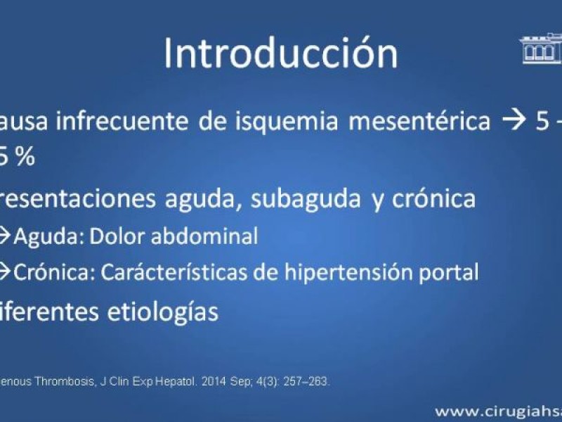 Diapositiva 3 de Trombosis de vena mesentérica