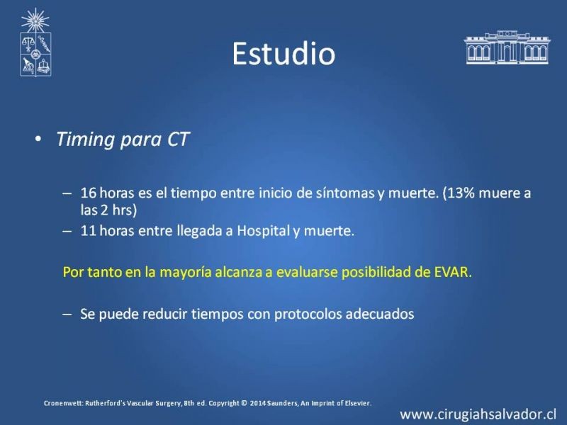 Diapositiva 16 de Aneurisma Aórtico Abdominal Roto