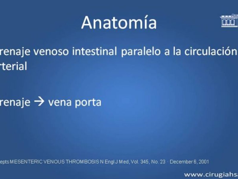 Diapositiva 4 de Trombosis de vena mesentérica
