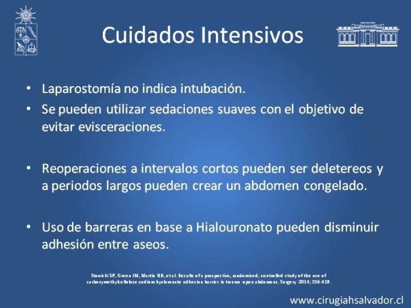 Diapositiva 21 de Open Abdomen (Laparostomía Contenida)