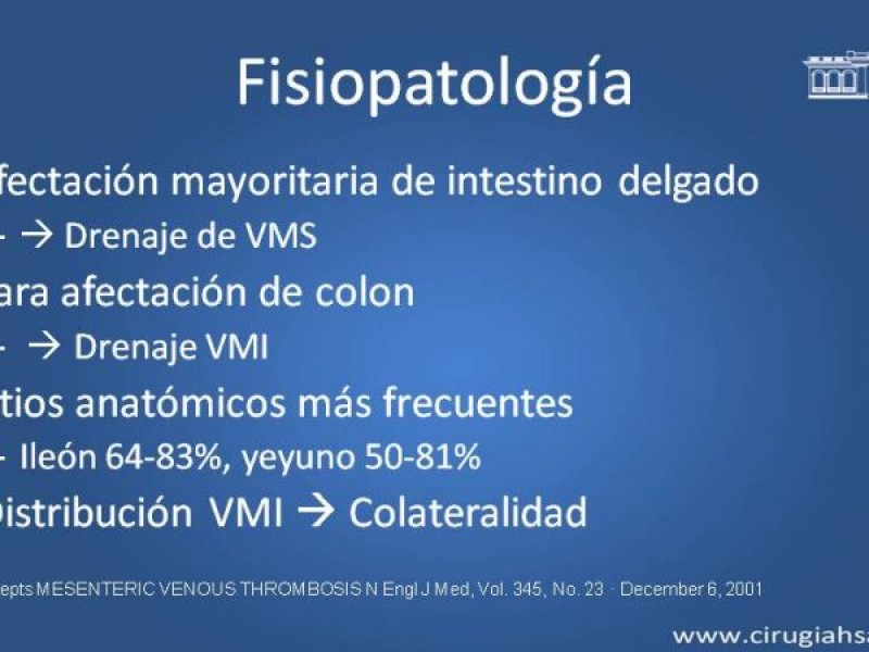 Diapositiva 8 de Trombosis de vena mesentérica