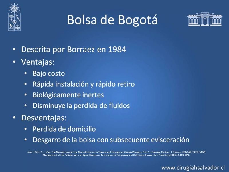 Diapositiva 8 de Alternativas de Cobertura en Abdomen Abierto