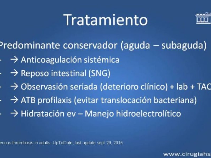 Diapositiva 23 de Trombosis de vena mesentérica