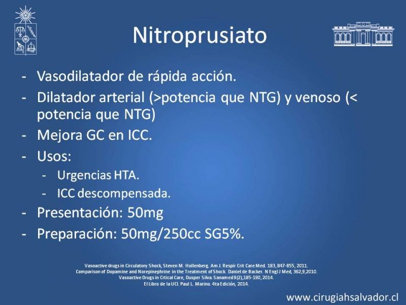 Diapositiva 15 de Drogas Vasoactivas