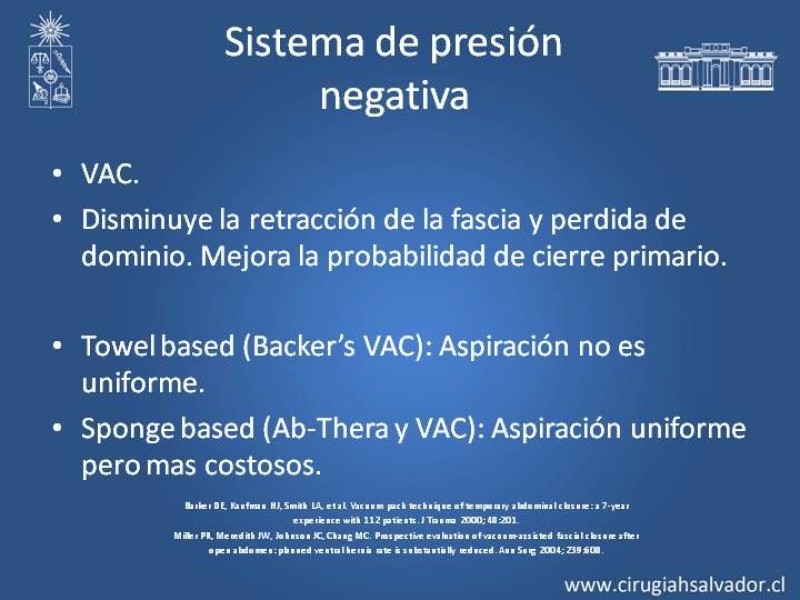 Diapositiva 14 de Open Abdomen (Laparostomía Contenida)