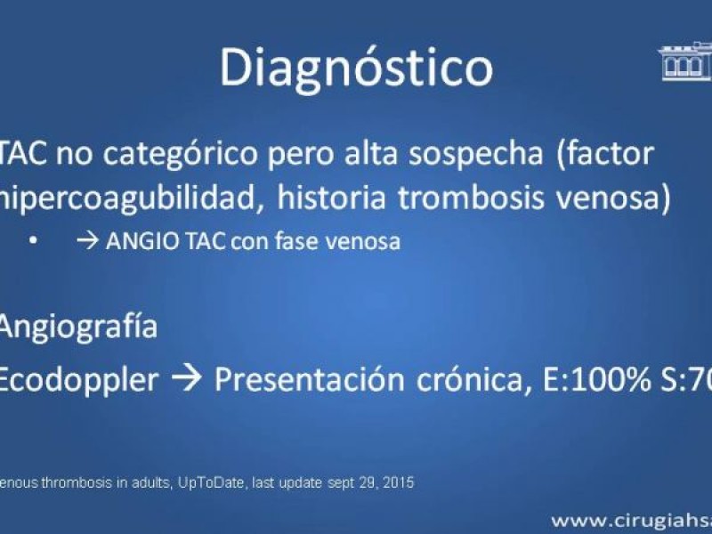Diapositiva 18 de Trombosis de vena mesentérica