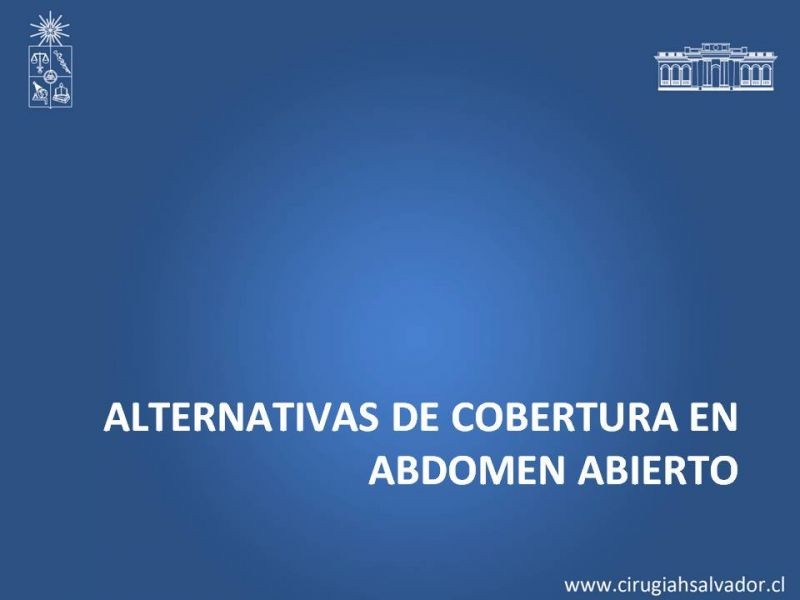 Diapositiva 6 de Alternativas de Cobertura en Abdomen Abierto
