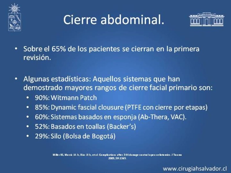 Diapositiva 25 de Open Abdomen (Laparostomía Contenida)