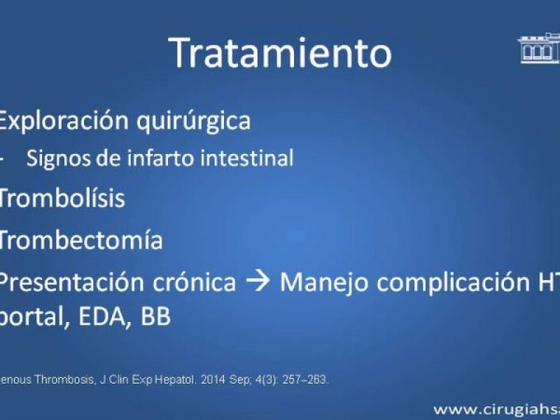 Diapositiva 24 de Trombosis de vena mesentérica