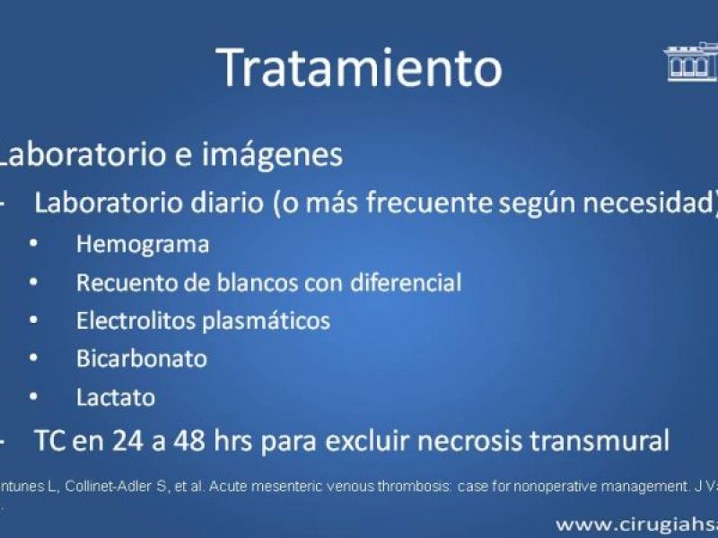 Diapositiva 27 de Trombosis de vena mesentérica