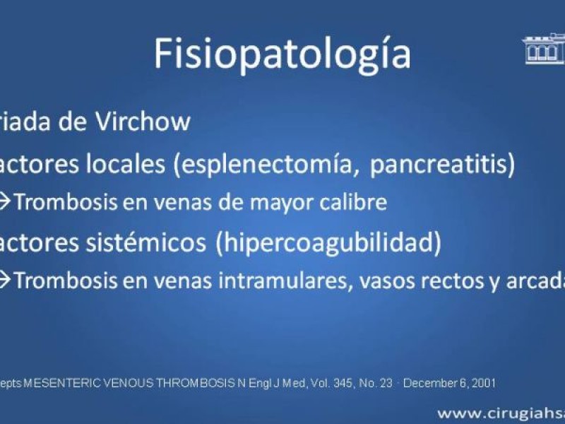 Diapositiva 7 de Trombosis de vena mesentérica