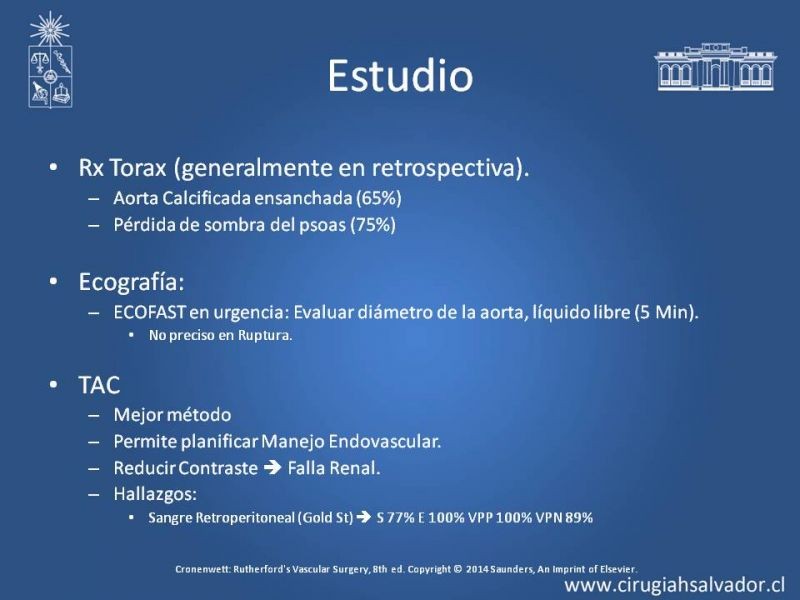Diapositiva 14 de Aneurisma Aórtico Abdominal Roto