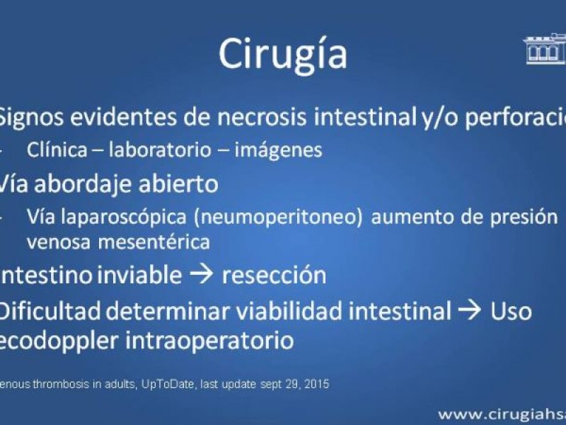 Diapositiva 28 de Trombosis de vena mesentérica