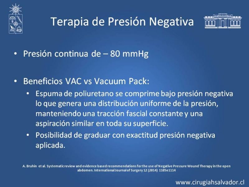 Diapositiva 19 de Alternativas de Cobertura en Abdomen Abierto