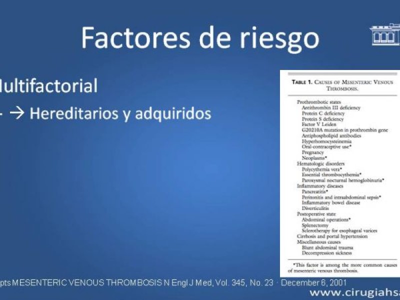 Diapositiva 12 de Trombosis de vena mesentérica
