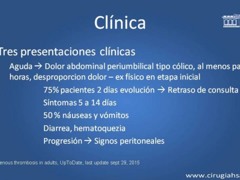 Diapositiva 13 de Trombosis de vena mesentérica