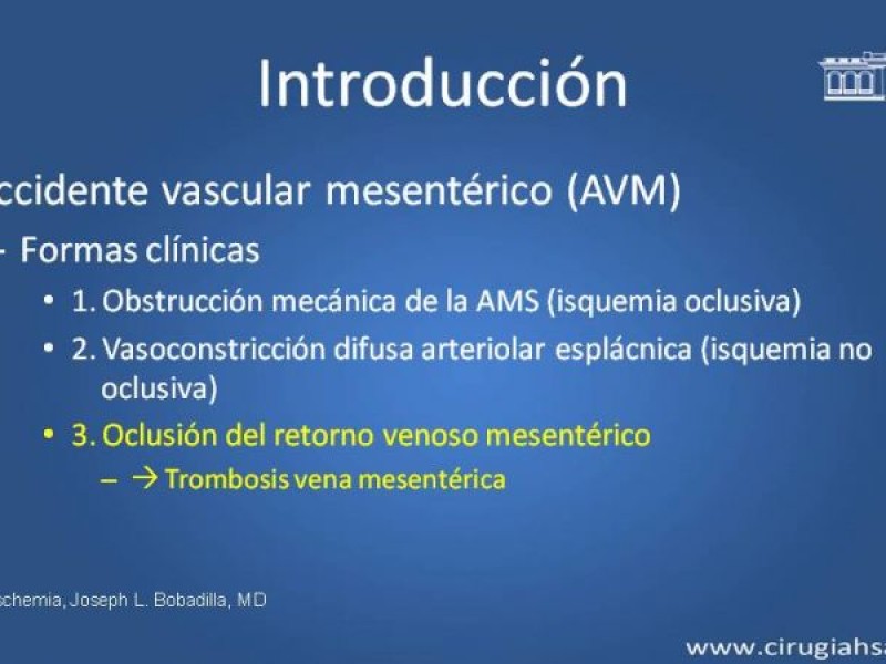 Diapositiva 2 de Trombosis de vena mesentérica