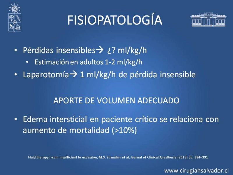 Diapositiva 7 de Aporte de volumen en paciente operado: Restricción del volumen vs. Aporte enérgico