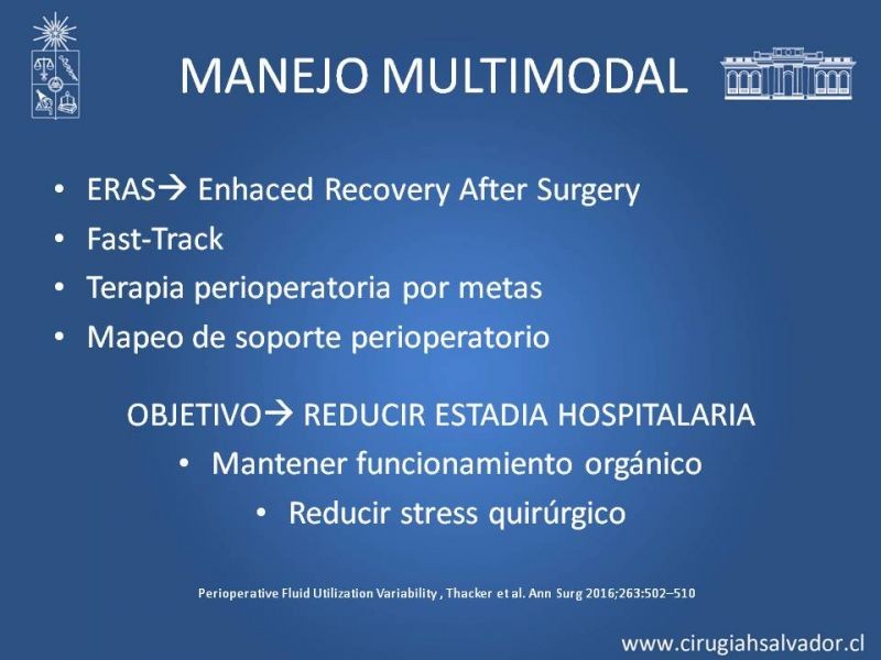 Diapositiva 9 de Aporte de volumen en paciente operado: Restricción del volumen vs. Aporte enérgico